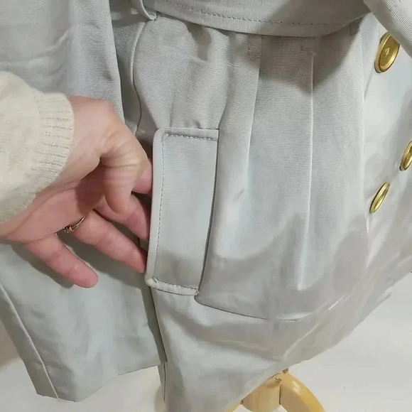 {Armani Exchange} Silver Color Trench Coat - Picture 10 of 16